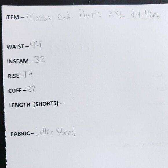 Mossy Oak Camouflage Hunting Pants Mens Size XXL 44-46 - Picture 6 of 7